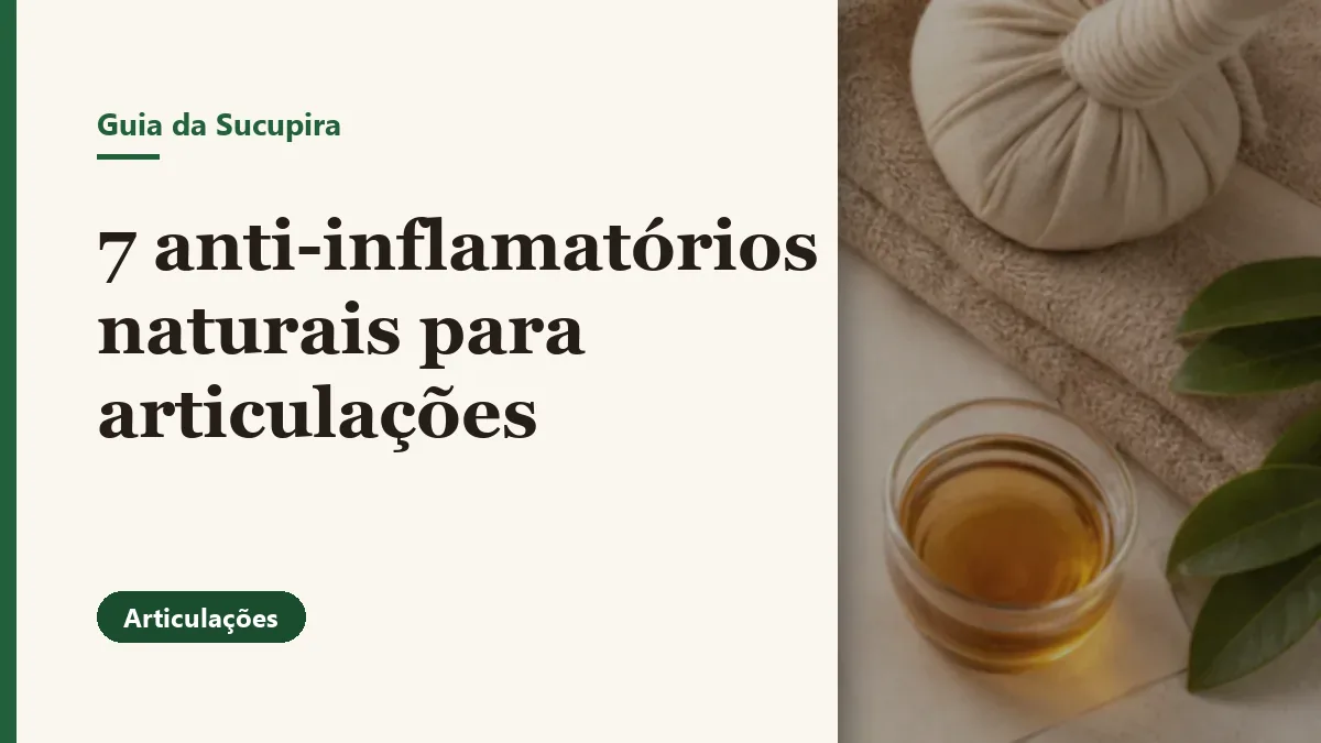 Foto relacionada ao artigo: 7 anti-inflamatórios naturais para articulações (guia honesto)