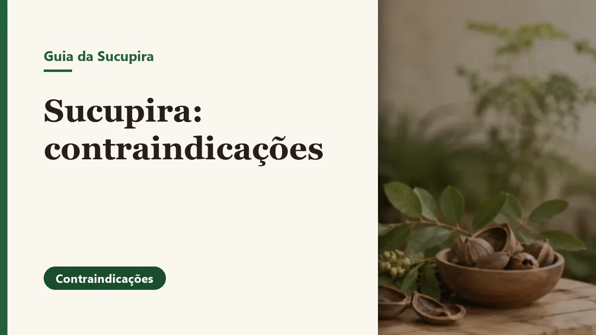 Foto relacionada ao artigo: Sucupira: contraindicações e quem deve ter cuidado