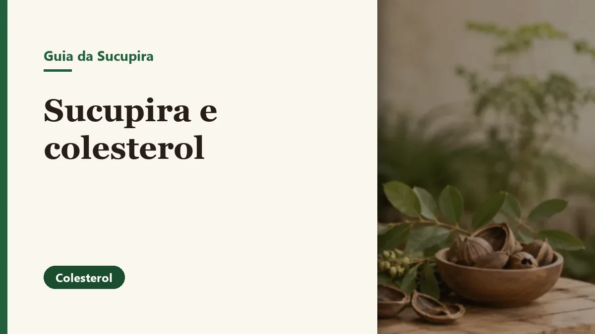 Foto relacionada ao artigo: Sucupira e colesterol: pode usar junto?
