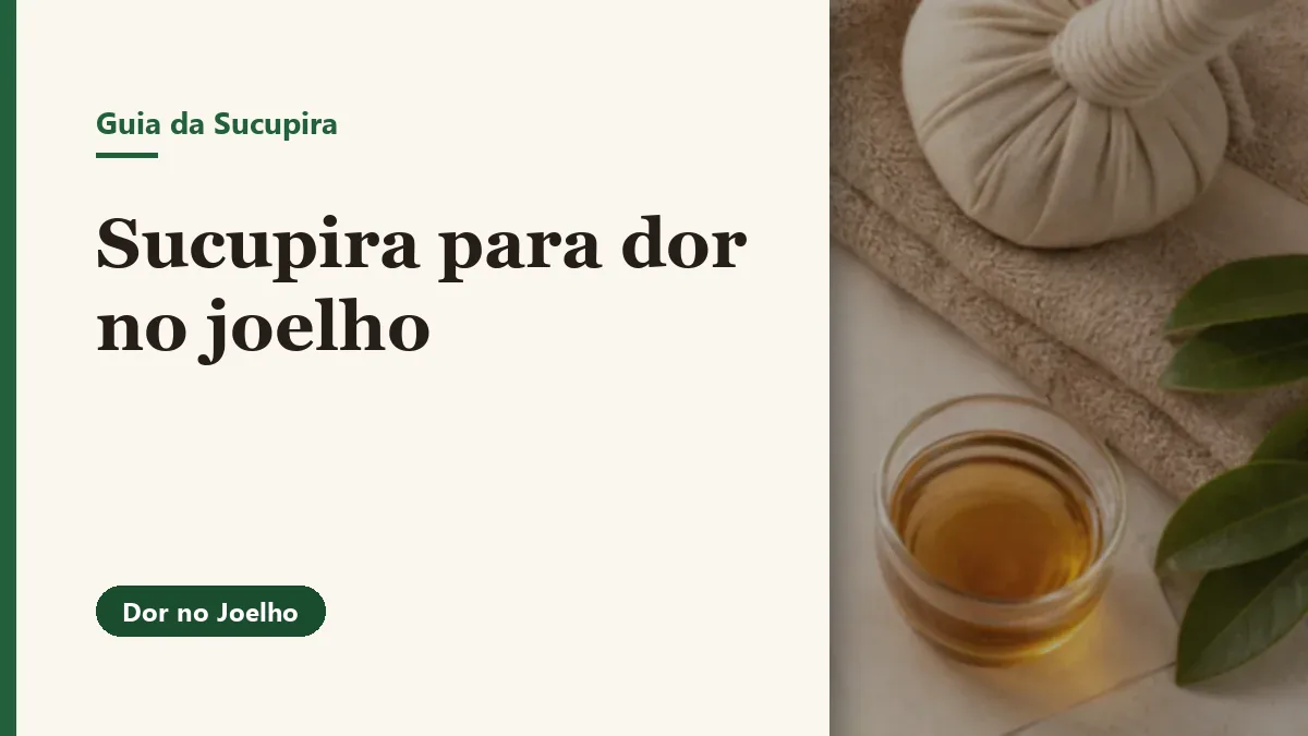 Foto relacionada ao artigo: Sucupira para dor no joelho: cuidados importantes