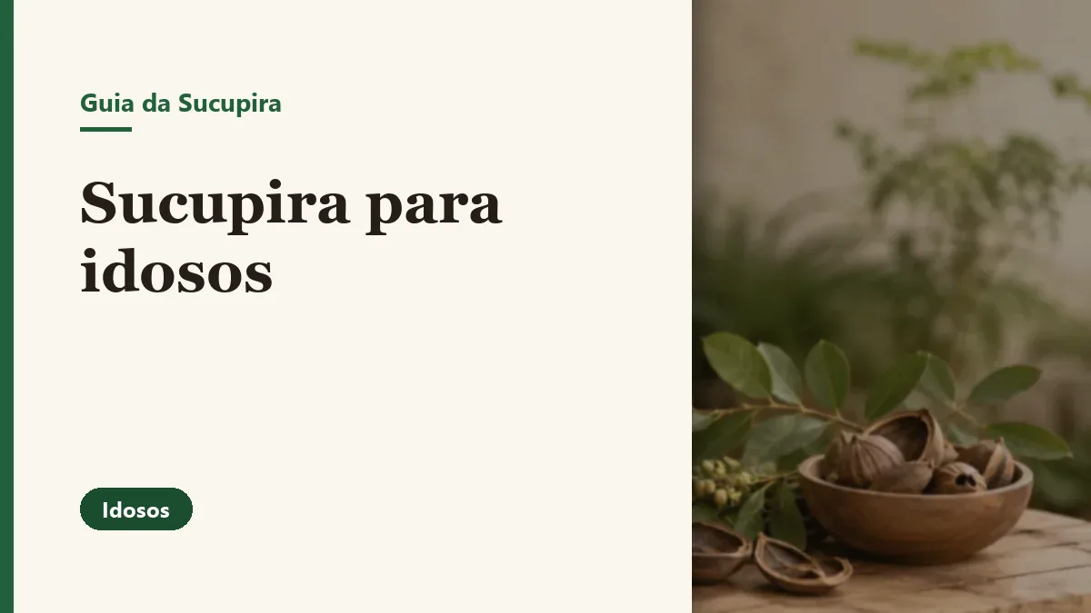 Foto relacionada ao artigo: Sucupira para idosos: cuidados antes de usar