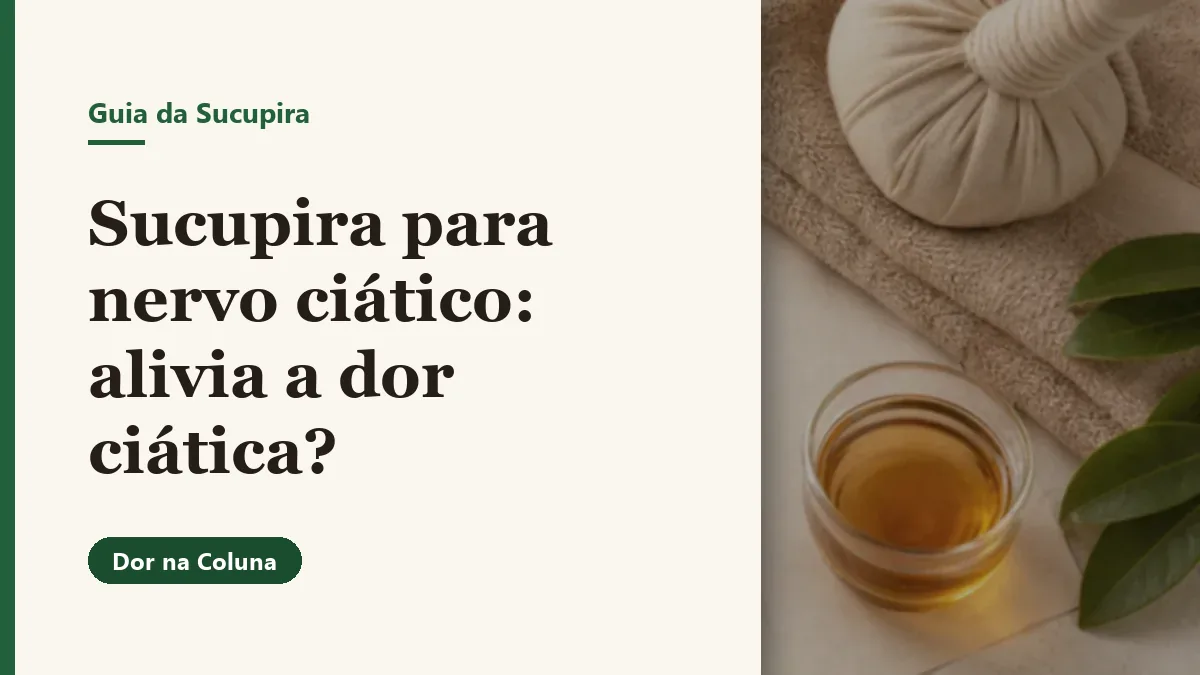 Foto relacionada ao artigo: Sucupira para nervo ciático: alivia a dor ciática? O que saber